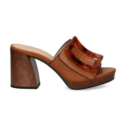 NOA HARMON Sandalias con plataforma de Mujer 008745-0007 CUERO