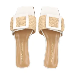 NOA HARMON Sandalias planas de Mujer 009232-0M00 BLANCO