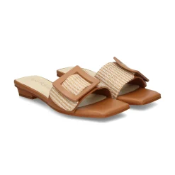 NOA HARMON Sandalias planas de Mujer 008967-0M07 MULTICOLOR CUER