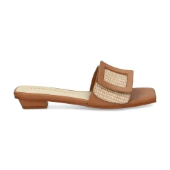 NOA HARMON Sandalias planas de Mujer 008967-0M07 MULTICOLOR CUER