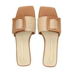 NOA HARMON Sandalias planas de Mujer 008967-0M07 MULTICOLOR CUER