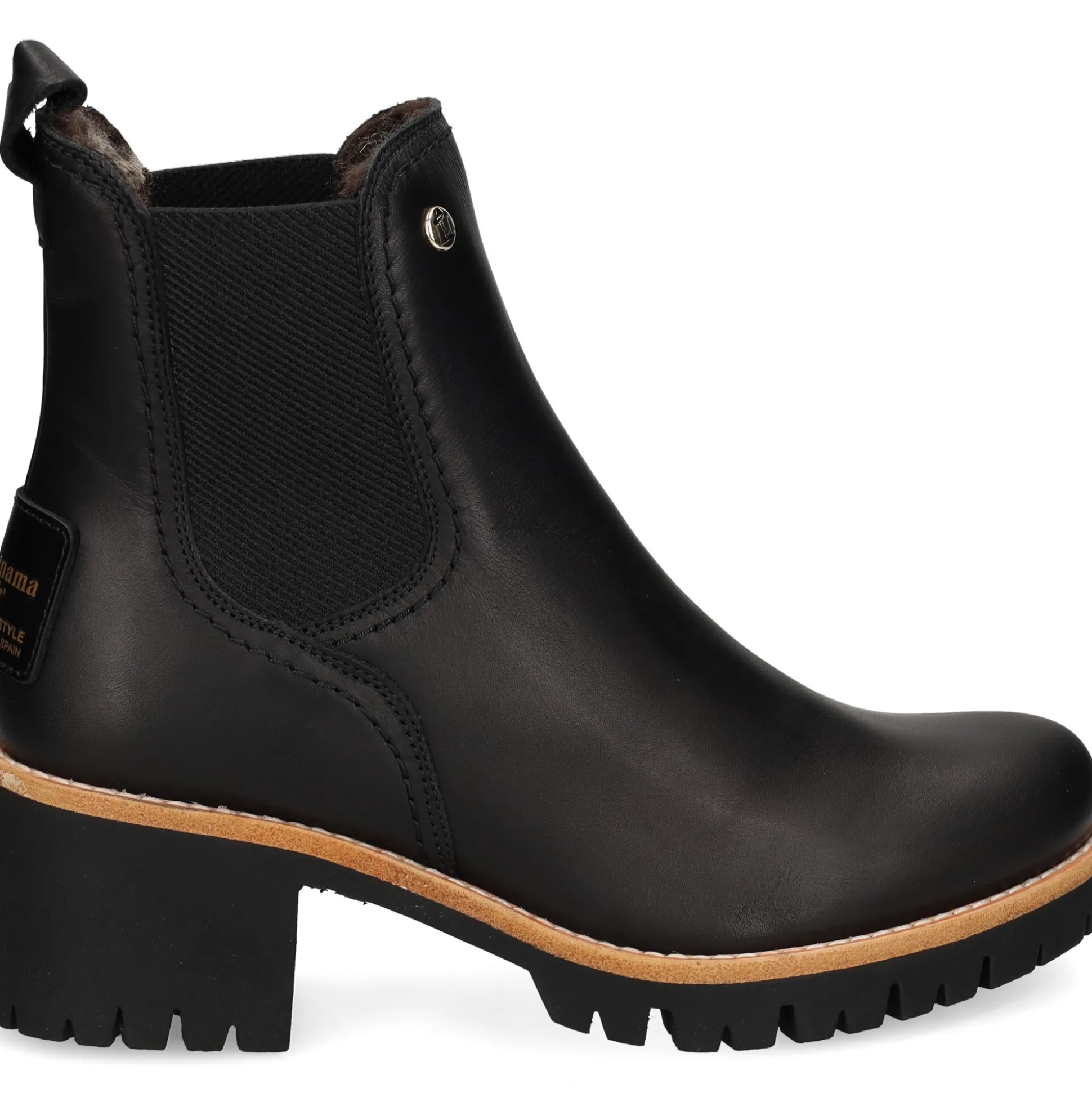 PANAMA JACK Botines con tacón de Mujer PIA B1 NEGRO