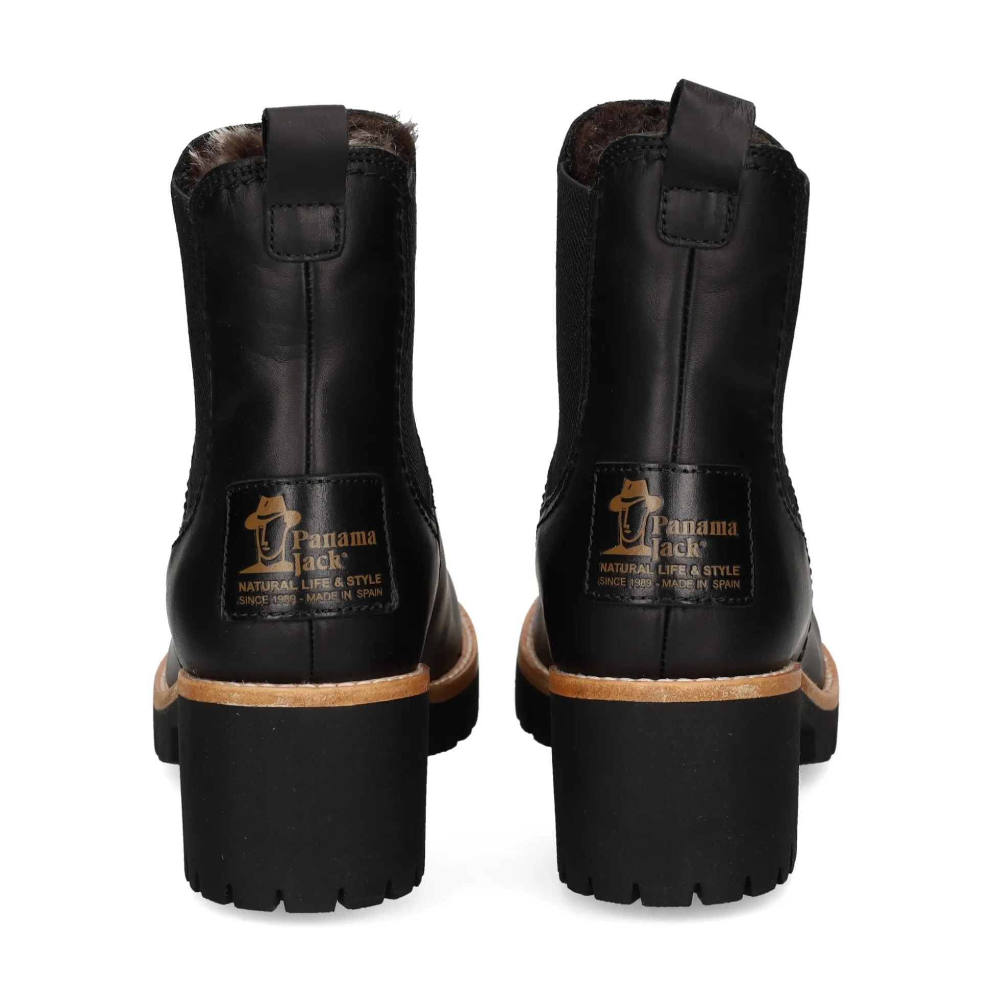 PANAMA JACK Botines con tacón de Mujer PIA B1 NEGRO