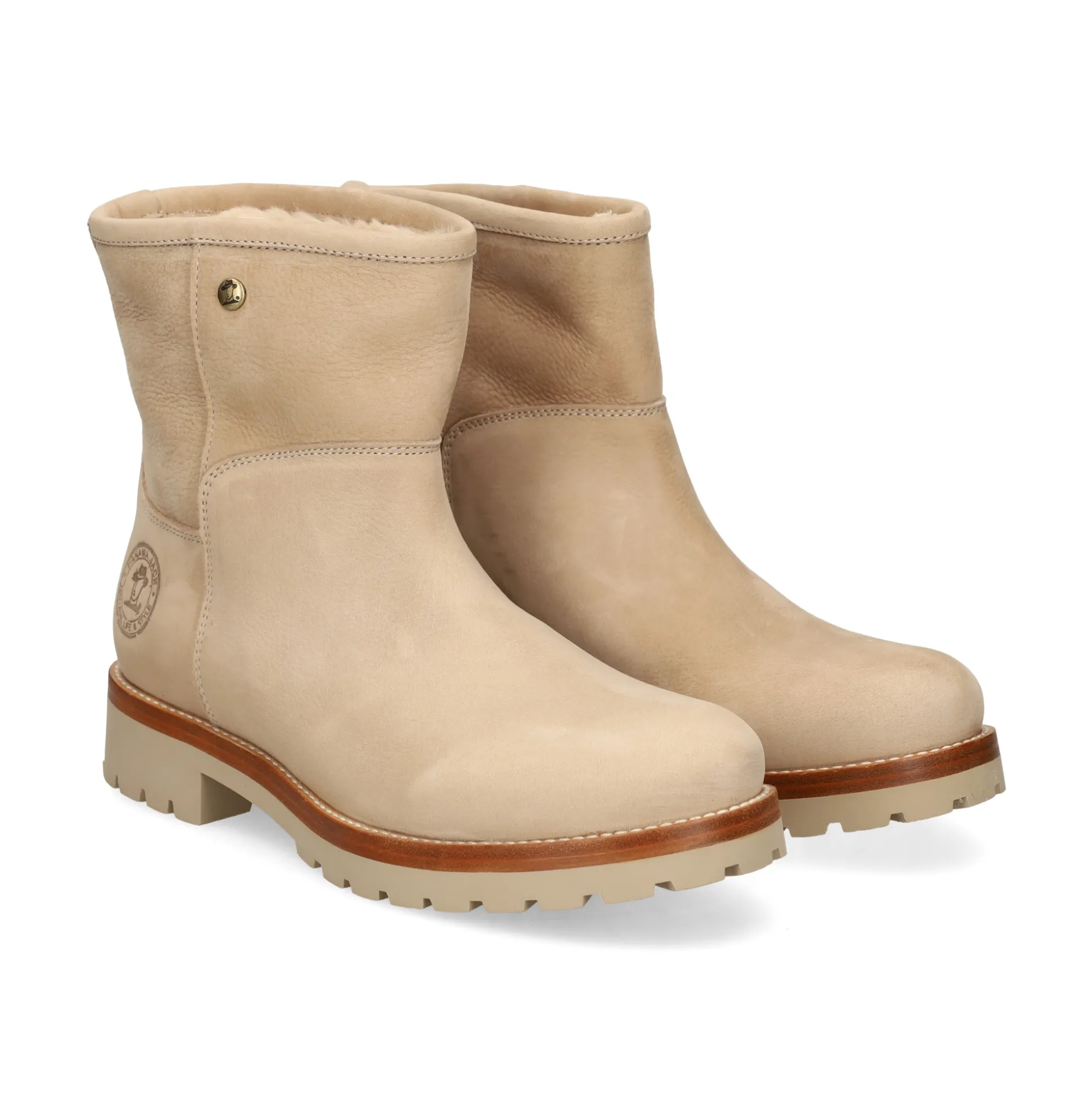 PANAMA JACK Botines planos de Mujer Grace B2 CRUDO