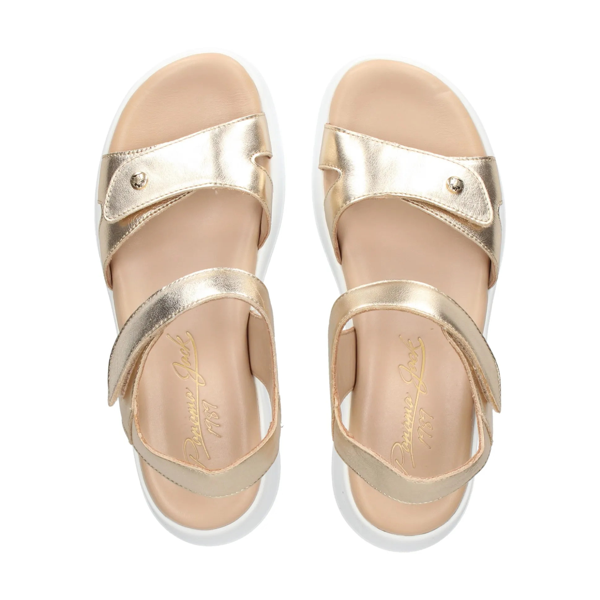 PANAMA JACK Sandalias con plataforma de Mujer Nita Shine B1 Oro