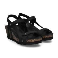 PANAMA JACK Sandalias cuña de Mujer Varel B1 NEGRO