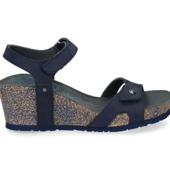 PANAMA JACK Sandalias cuña de Mujer Julia Basics B10 Marino