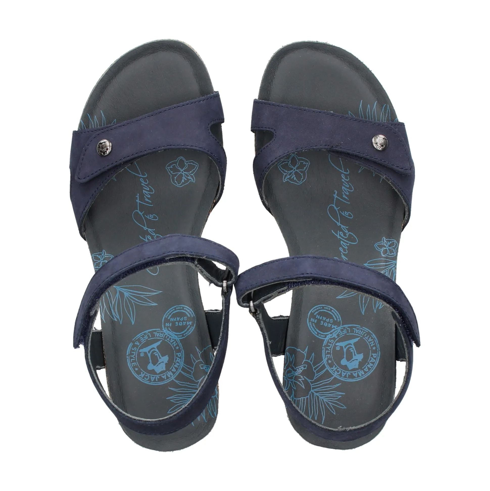 PANAMA JACK Sandalias cuña de Mujer Julia Basics B10 Marino