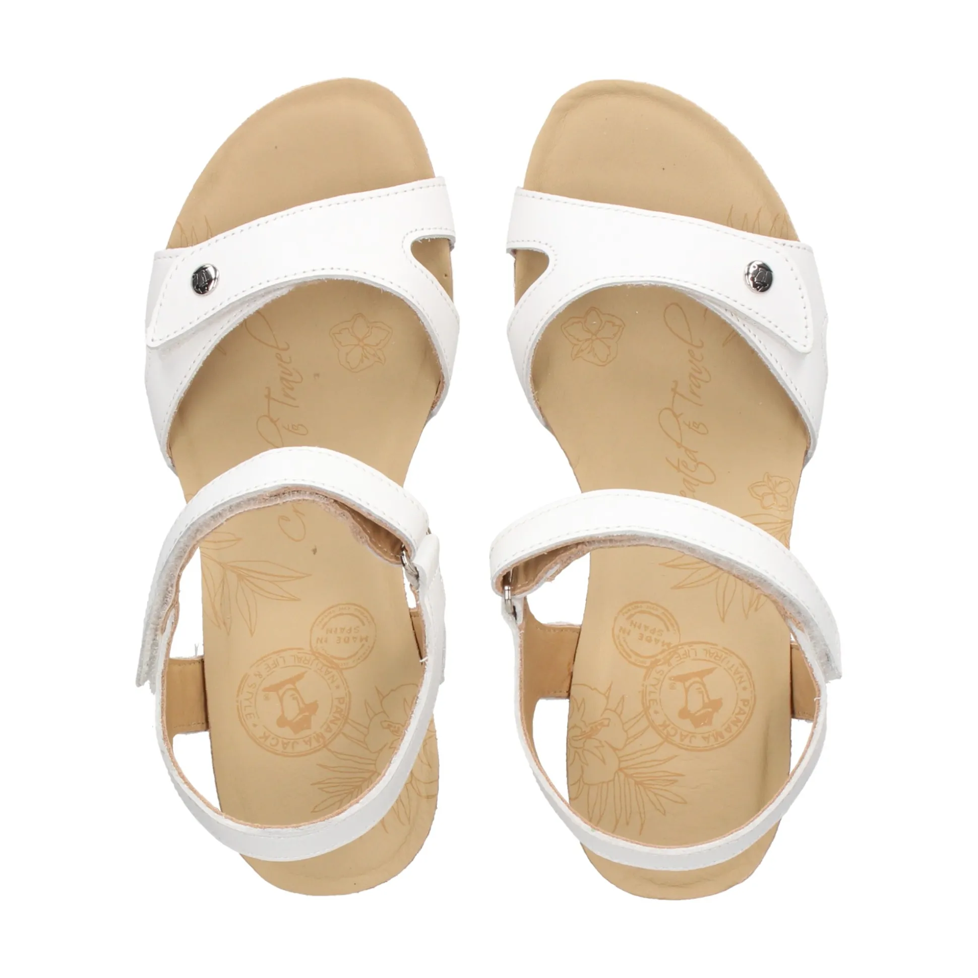 PANAMA JACK Sandalias cuña de Mujer Julia Basics B17 Blanco