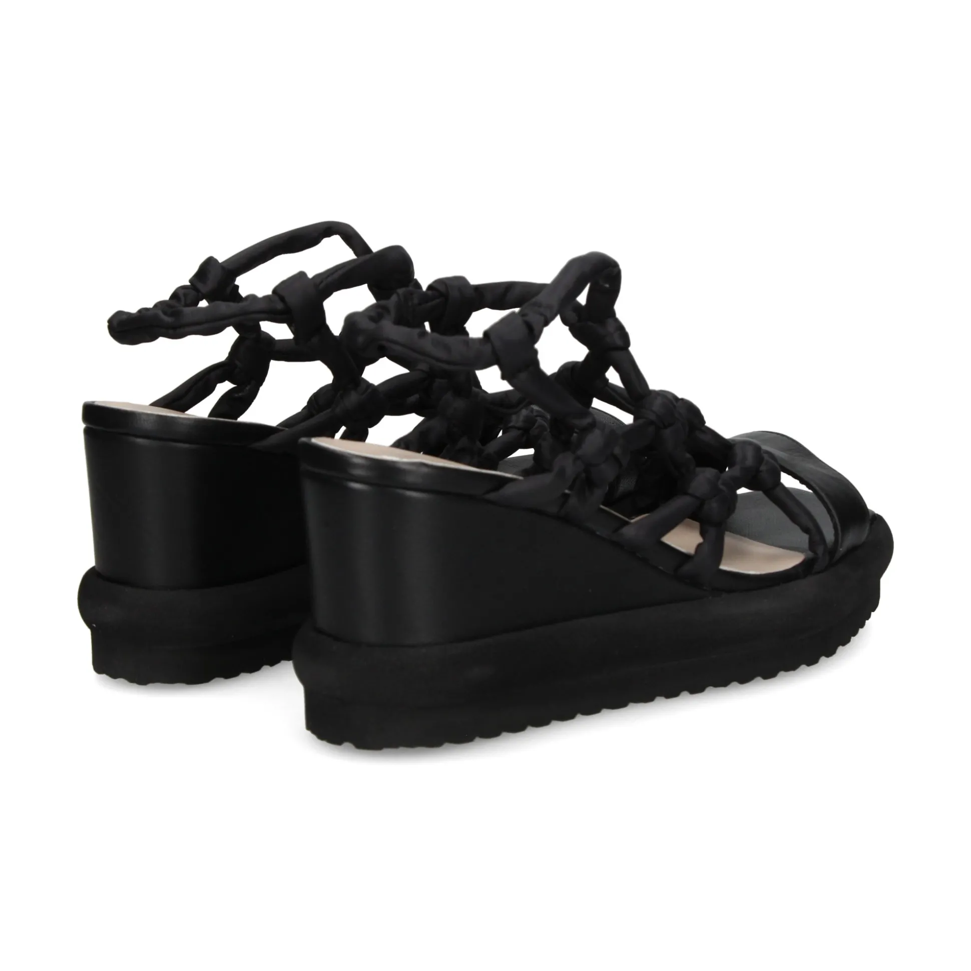 PATRIZIA BONFANTI Sandalias cuña de Mujer NARA SUN NERO