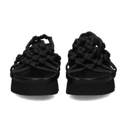 PATRIZIA BONFANTI Sandalias planas de Mujer ALISON COTTON NERO