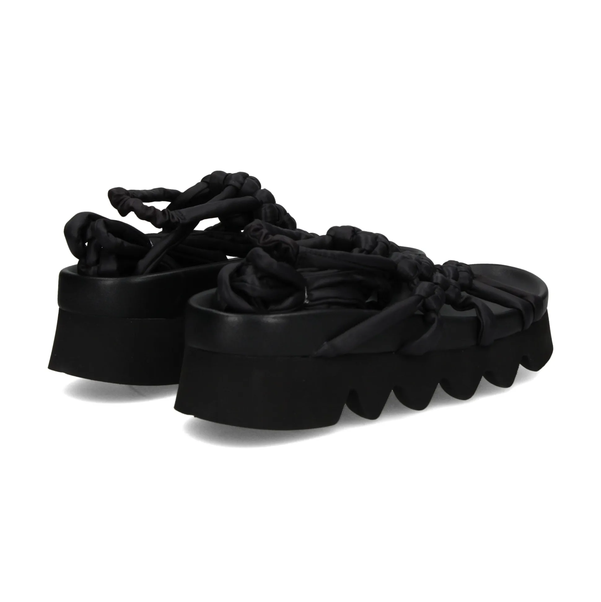 PATRIZIA BONFANTI Sandalias planas de Mujer ALISON COTTON NERO