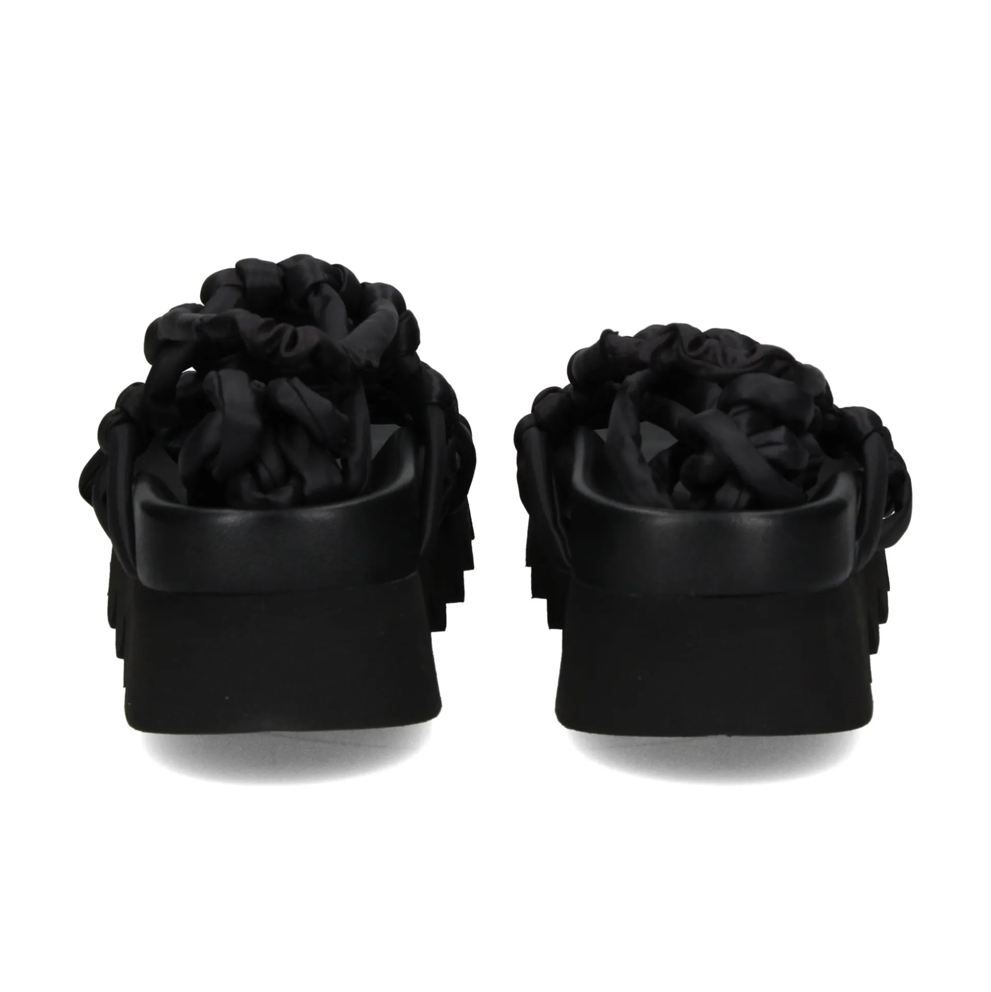 PATRIZIA BONFANTI Sandalias planas de Mujer ALISON COTTON NERO