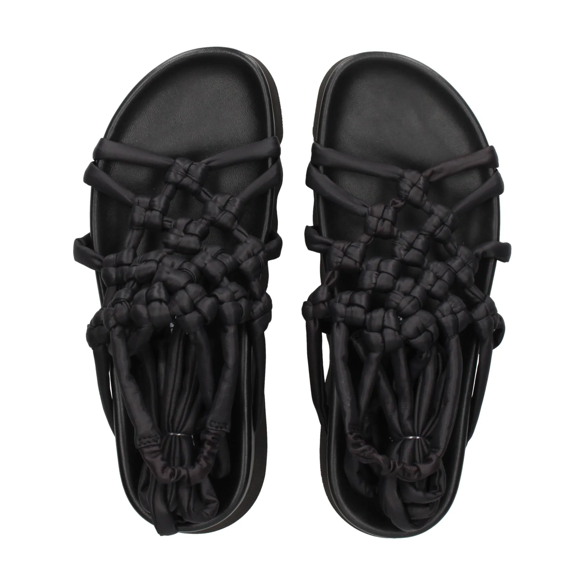 PATRIZIA BONFANTI Sandalias planas de Mujer ALISON COTTON NERO