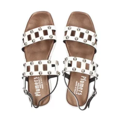 PLUMERS Sandalias con plataforma de Mujer 3762 BLANCO