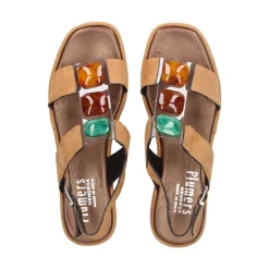 PLUMERS Sandalias con plataforma de Mujer 3768 CUERO