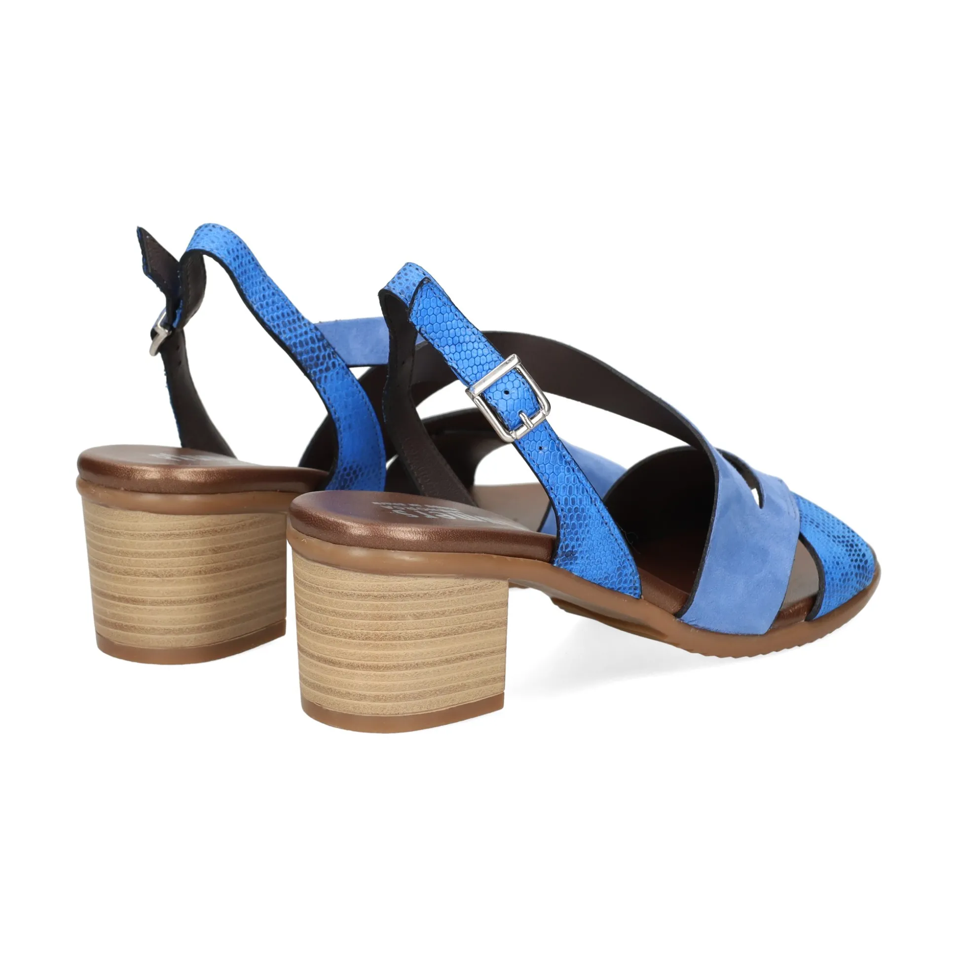 PLUMERS Sandalias con tacón de Mujer 3823 JEANS