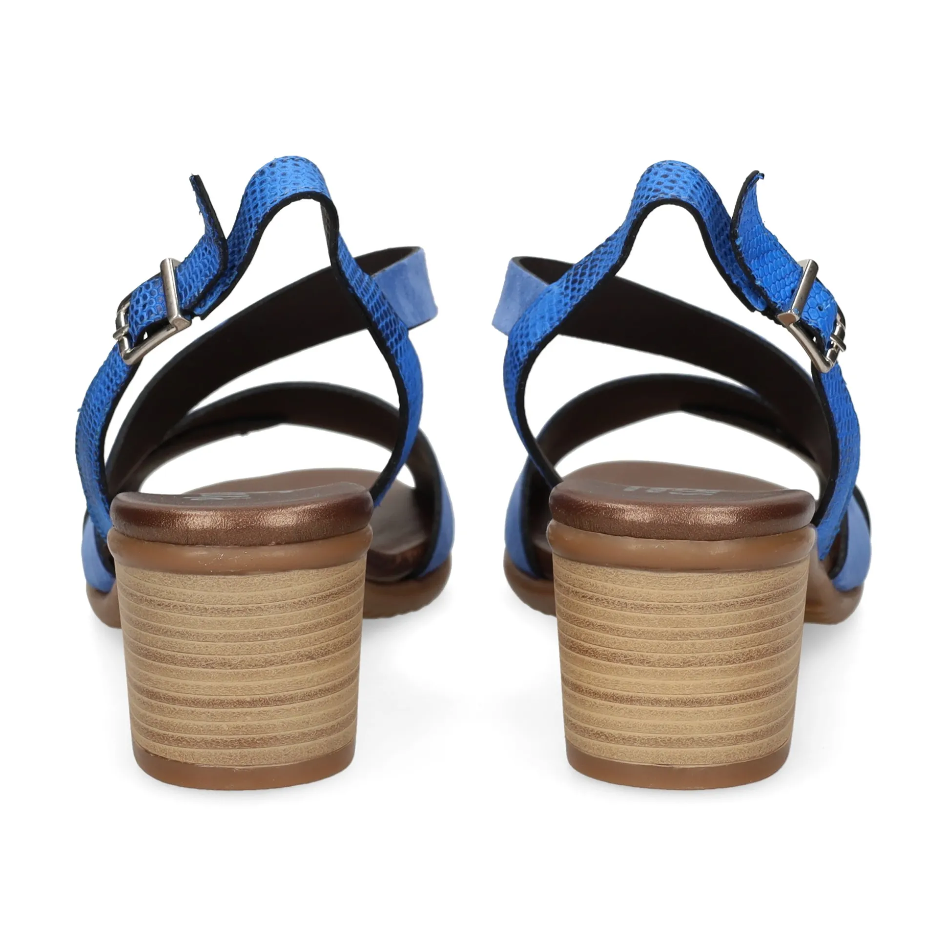 PLUMERS Sandalias con tacón de Mujer 3823 JEANS