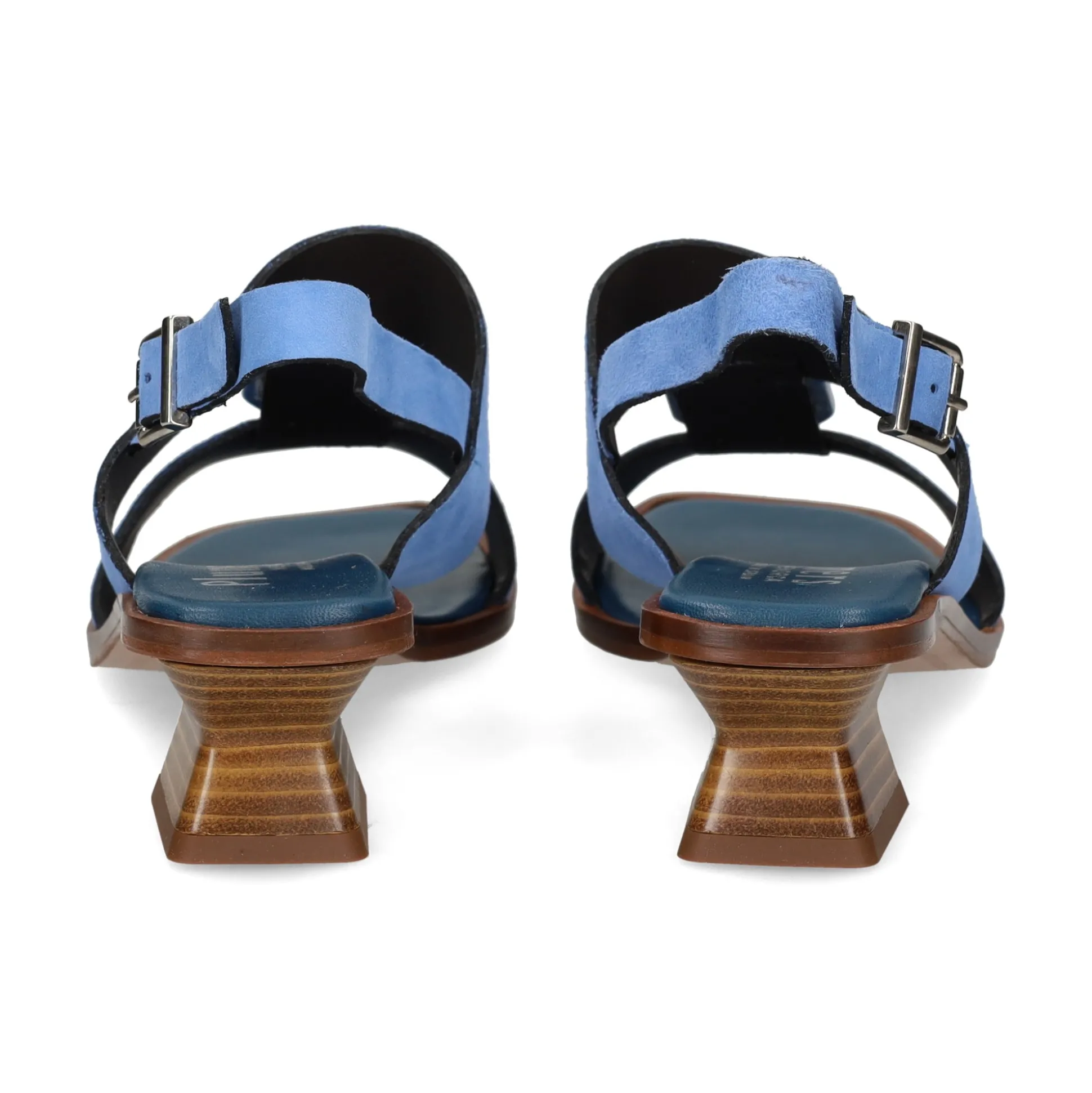 PLUMERS Sandalias con tacón de Mujer 3821 JEANS