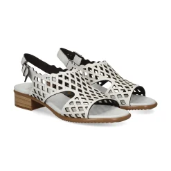 PLUMERS Sandalias con tacón de Mujer 3924 BLANCO