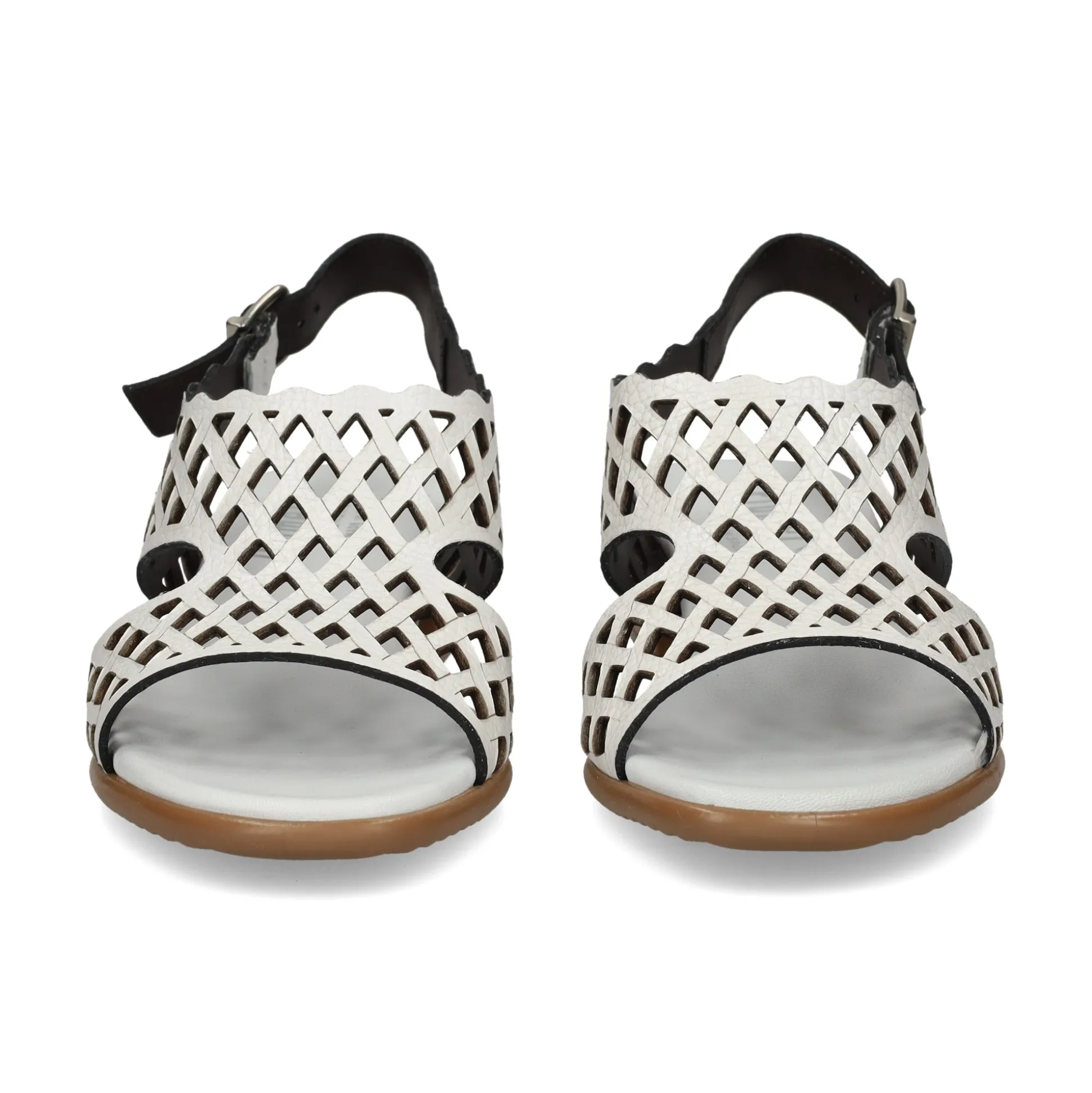 PLUMERS Sandalias con tacón de Mujer 3924 BLANCO