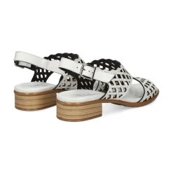 PLUMERS Sandalias con tacón de Mujer 3924 BLANCO