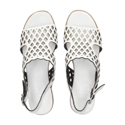 PLUMERS Sandalias con tacón de Mujer 3924 BLANCO