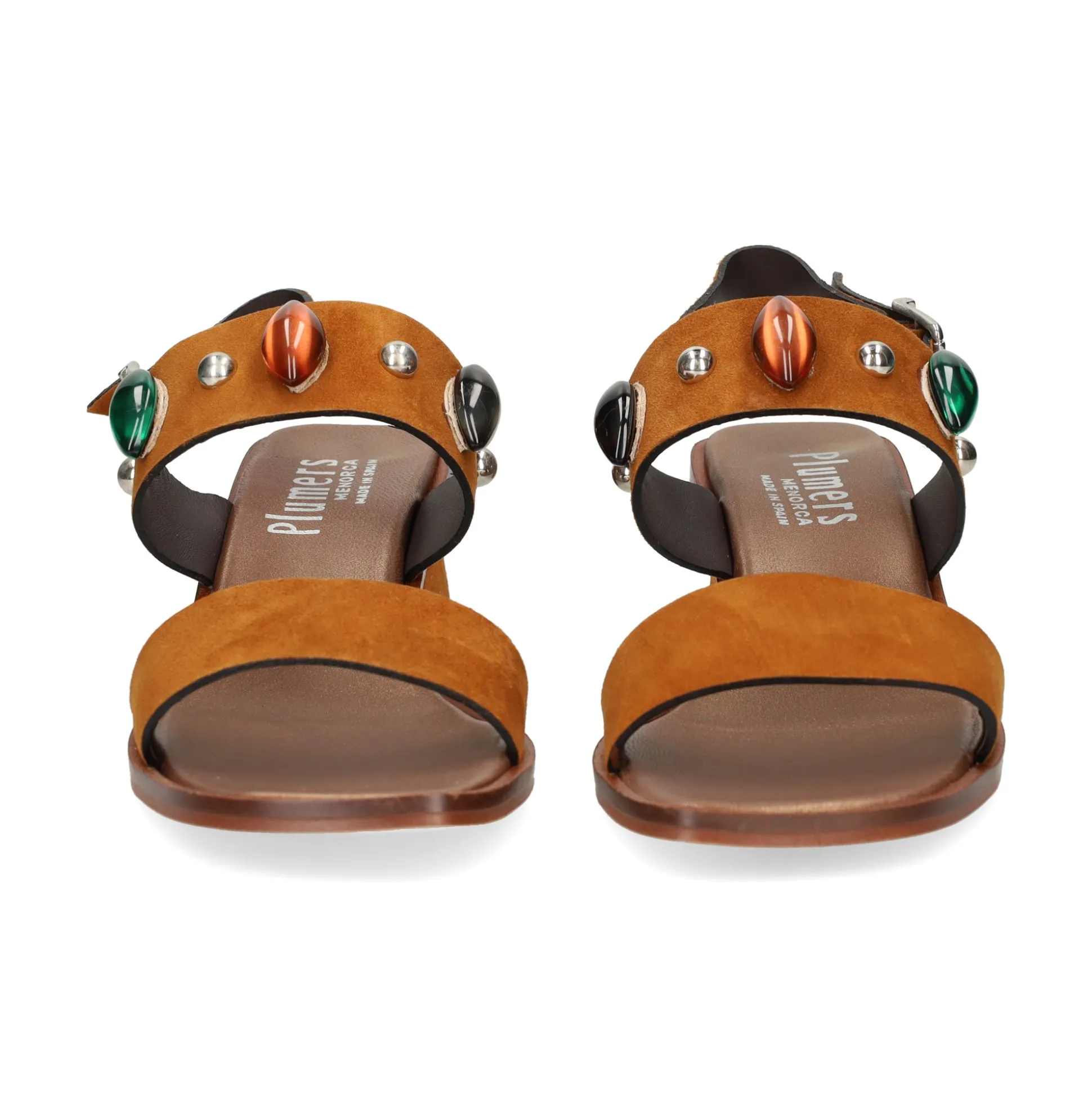 PLUMERS Sandalias con tacón de Mujer 3977 BRANDY