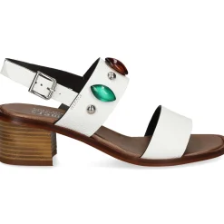 PLUMERS Sandalias con tacón de Mujer 3956 BLANCO