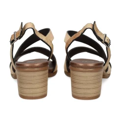 PLUMERS Sandalias con tacón de Mujer 3823 CAMEL