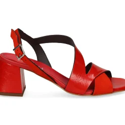 PLUMERS Sandalias con tacón de Mujer 3986 CORAL