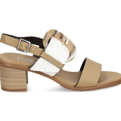 PLUMERS Sandalias con tacón de Mujer 3829 TAUPE