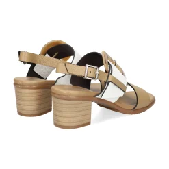 PLUMERS Sandalias con tacón de Mujer 3829 TAUPE