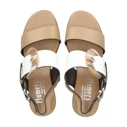 PLUMERS Sandalias con tacón de Mujer 3829 TAUPE