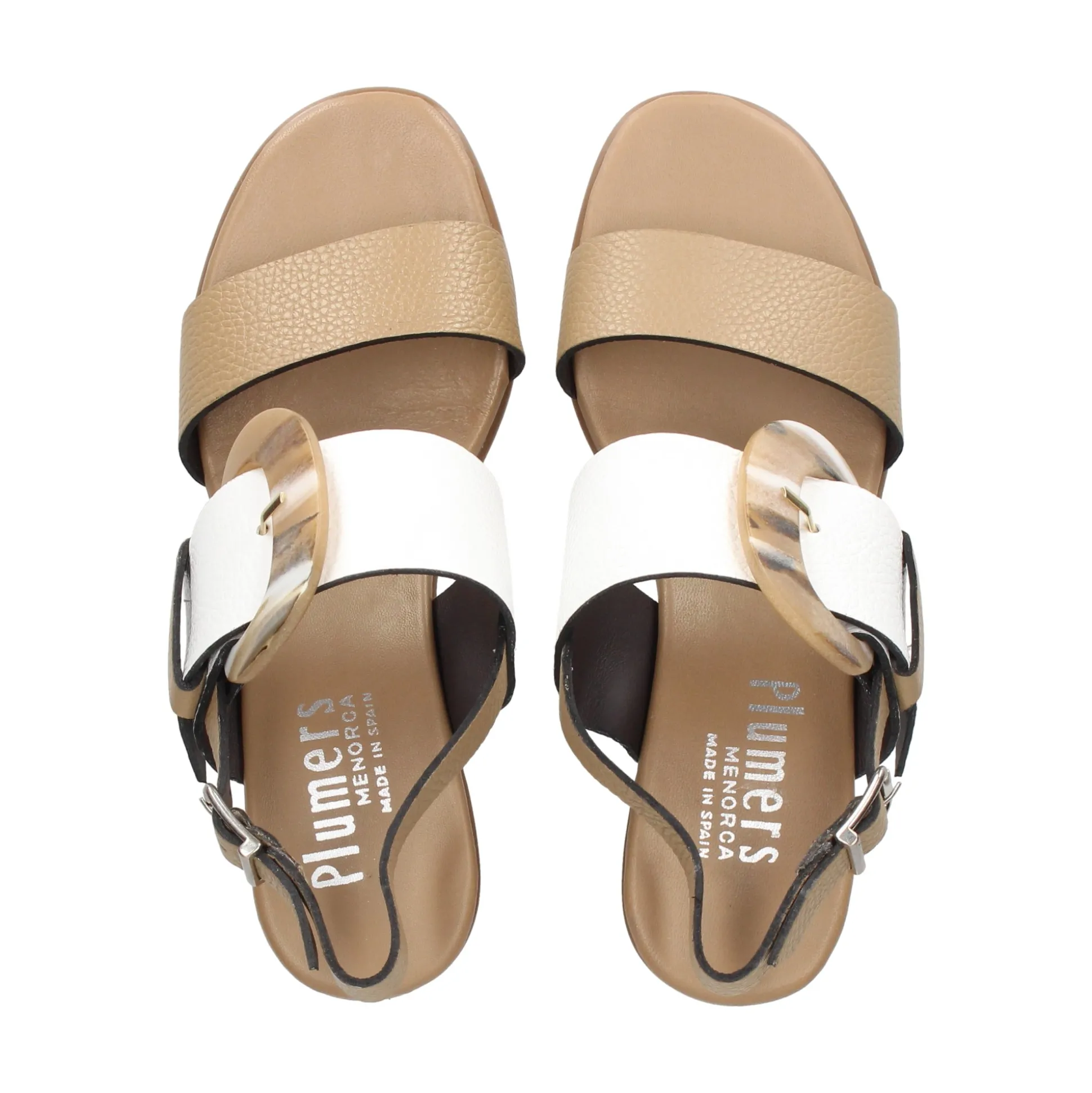 PLUMERS Sandalias con tacón de Mujer 3829 TAUPE