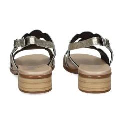 PLUMERS Sandalias planas de Mujer 3914 PLATINO