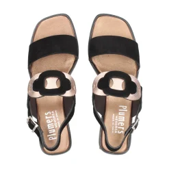 PLUMERS Sandalias planas de Mujer 3980 NEGRO