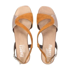 PLUMERS Sandalias planas de Mujer 3610 BRANDY/BRONCE