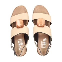 PLUMERS Sandalias planas de Mujer 3922 CAMEL