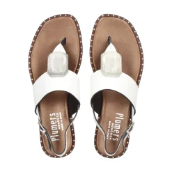 PLUMERS Sandalias planas de Mujer 3754 BLANCO
