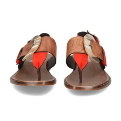 PLUMERS Sandalias planas de Mujer 3741 CORAL