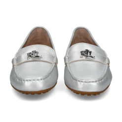 POLO RALPH LAUREN Mocasines de Mujer BARNSBURY 001 BRIGHT SILV