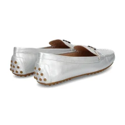 POLO RALPH LAUREN Mocasines de Mujer BARNSBURY 001 BRIGHT SILV