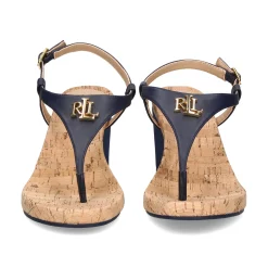 POLO RALPH LAUREN Sandalias cuña de Mujer JEANNIE 003 FRENCH NAVY