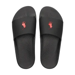 POLO RALPH LAUREN Sandalias de Hombre POLO SLIDE 004 BLACK/RED
