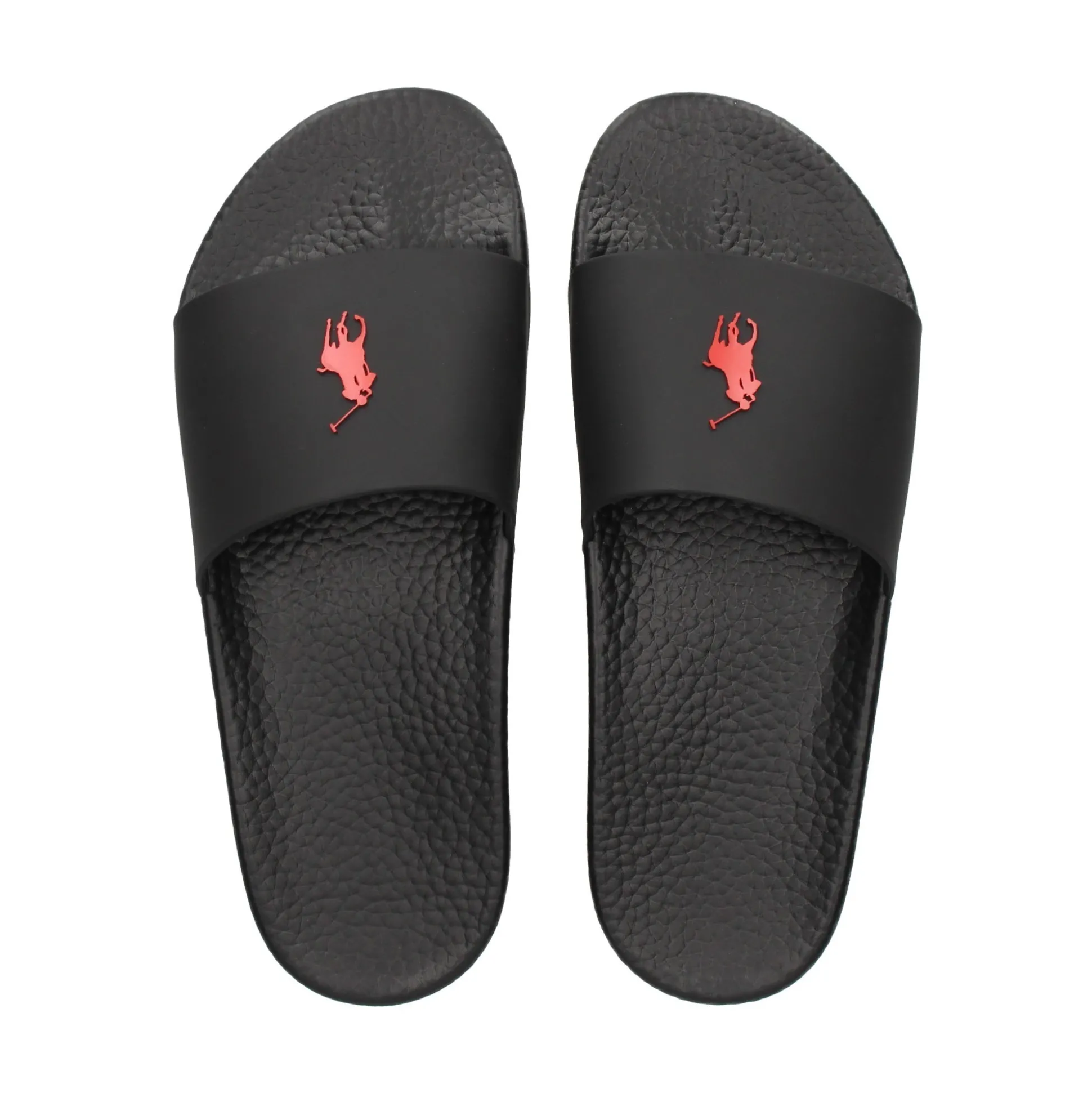 POLO RALPH LAUREN Sandalias de Hombre POLO SLIDE 004 BLACK/RED