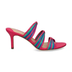 POLO RALPH LAUREN Sandalias con tacón de Mujer LORRAINE 002 BLUE STRN/P