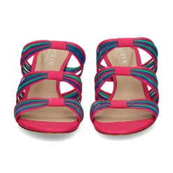 POLO RALPH LAUREN Sandalias con tacón de Mujer LORRAINE 002 BLUE STRN/P