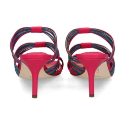 POLO RALPH LAUREN Sandalias con tacón de Mujer LORRAINE 002 BLUE STRN/P