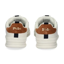 POLO RALPH LAUREN Zapatillas de Hombre HRT CRT RIB 001 WHITE/TEAK/